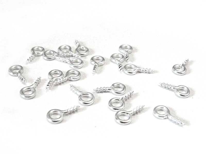 Achat 20 pitons à vis couleur argent clair